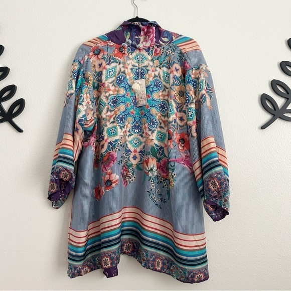 New Johnny Was Weller Topiary Hunter Kimono | Size XXL - Picture 9 of 11